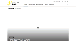 Desktop Screenshot of canaldelsol.com